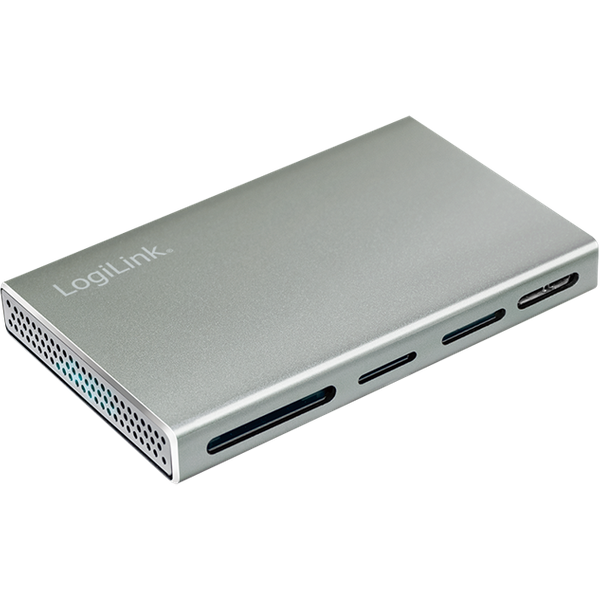 LogiLink USB 3.2 Gen1 Cardreader. 5-in-1. metal case. silver