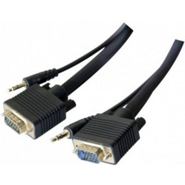 Hypertec 137202-HY video cable adapter 1.8 m VGA (D-Sub) + 3.5mm Black
