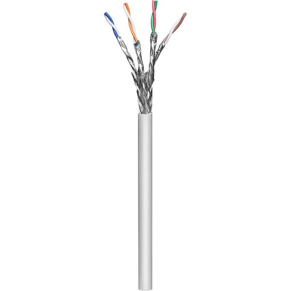 Intellinet Network Bulk Cat7 Cable. 23 AWG. Solid Wire. 100m. Grey. Co