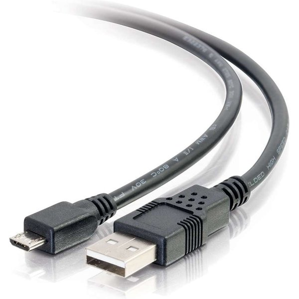 C2G 3ft (0.9m) USB 2.0 A to Micro-B Cable M/M - Black
