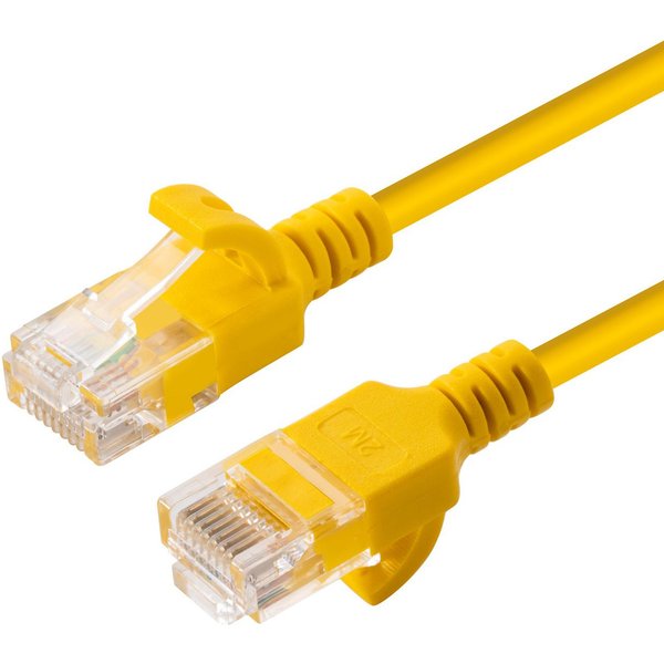Microconnect V-UTP6A03Y-SLIM networking cable Yellow 3 m Cat6a U/UTP (