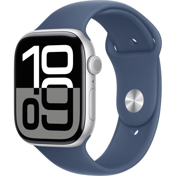 Apple Watch Series 10 GPS + Cellular 46mm Silver Aluminium Case with D