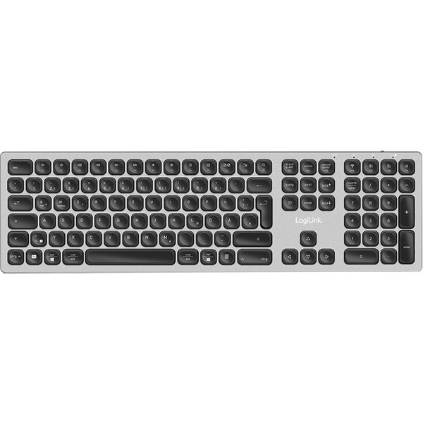 LogiLink ID0213 keyboard Home/Office RF Wireless + Bluetooth QWERTZ Ge