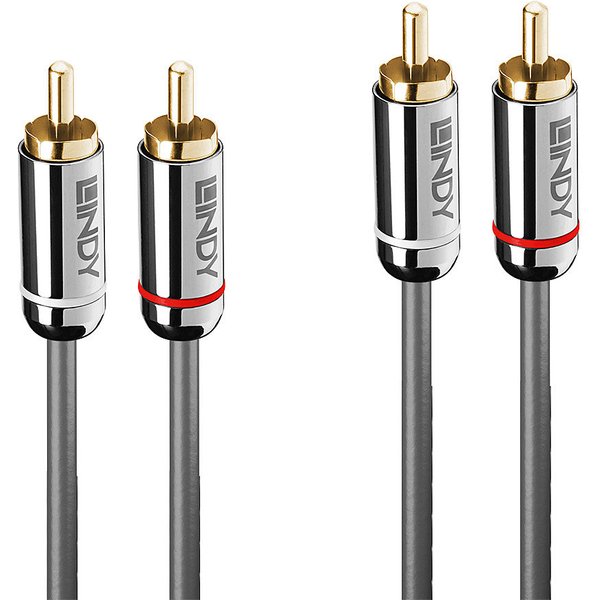 Lindy 2m Dual Phono Audio Cable. Cromo Line