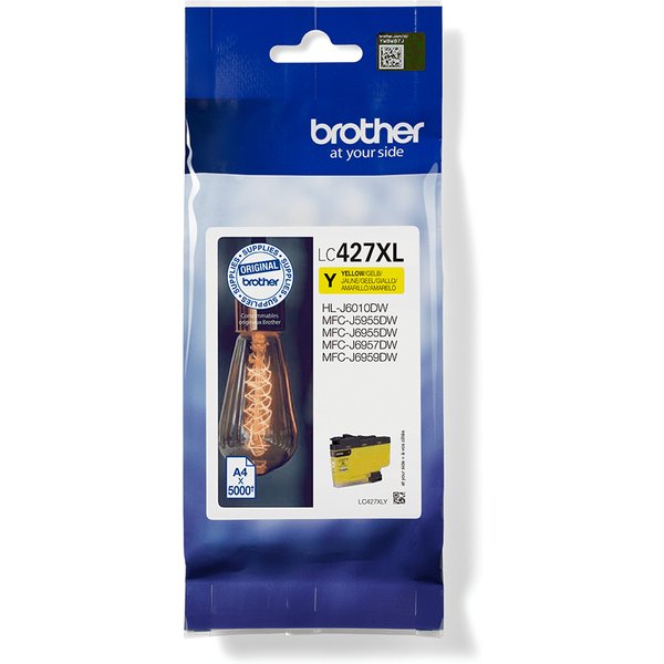 Brother LC-427XLY Ink cartridge yellow high-capacity. 5K pages ISO/IEC