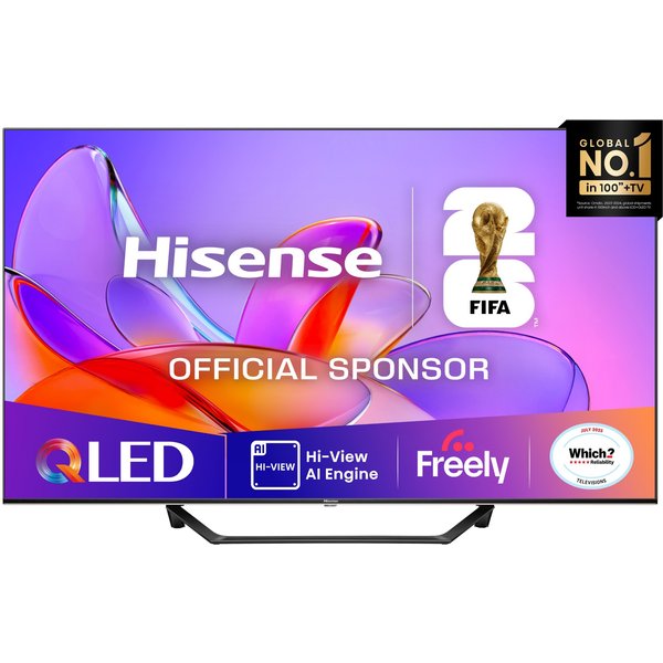 Hisense 43" E7QTUK QLED Smart AI TV with Freely