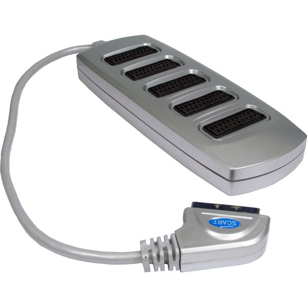 Cables Direct 5 Way SCART Splitter Box SCART cable 0.4 m SCART (21-pin