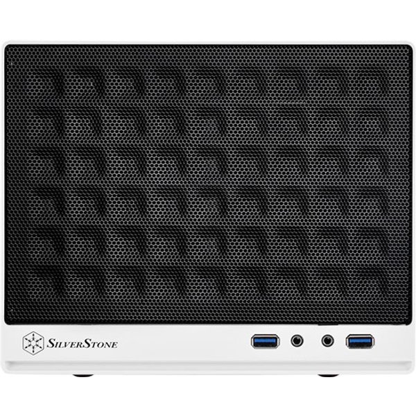 Silverstone SG13 Mini Tower Black. White