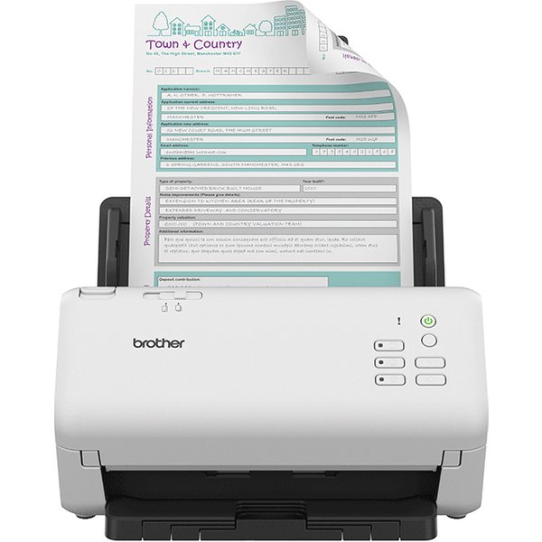 Brother ADS-4300N ADF scanner 600 x 600 DPI A4 Black. White