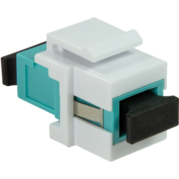 LogiLink Keystone Coupler Fiber SC-Simplex multi-mode. aqua/white