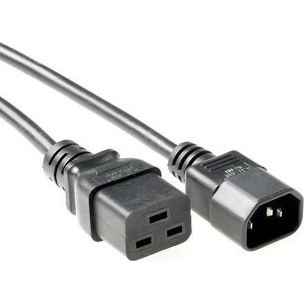 Microconnect PE0191430 power cable Black 3 m C19 coupler C14 coupler