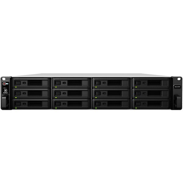 Synology RX1217RP disk array 0 TB Rack (2U) Black, Grey