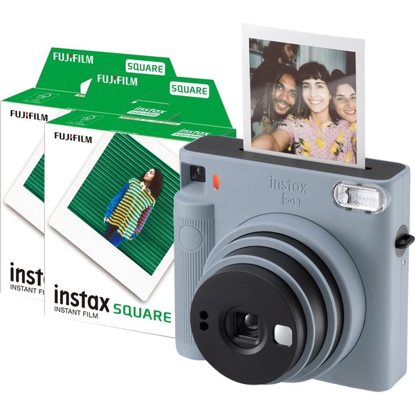 Fujifilm Instax Square SQ1 Instant Camera - Glacier Blue - Camera + 20