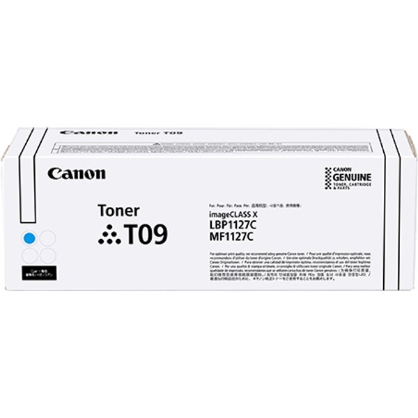 Canon 3019C006/T09C Toner cartridge cyan. 5.9K pages ISO/IEC 19752 for