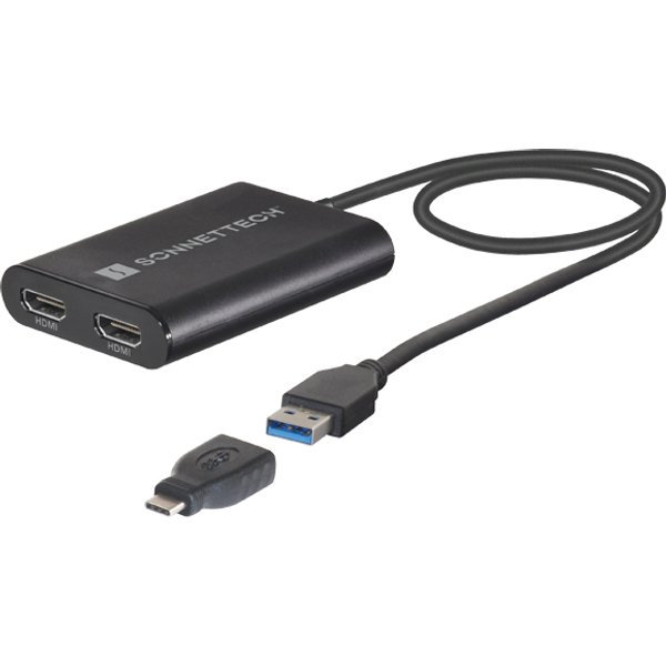 Sonnet USB3-DHDMI USB graphics adapter 3840 x 2160 pixels Black