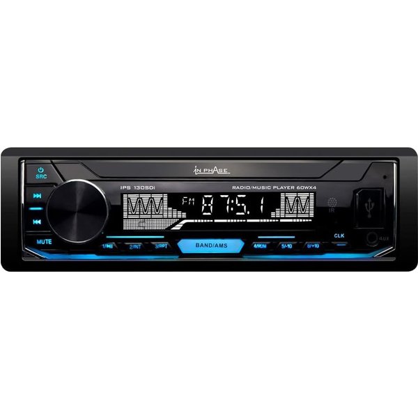 In Phase IPS130SDI Mechless Car Stereo - USB. SD Card. AUX