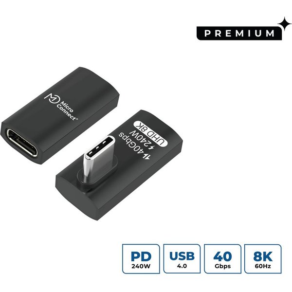 Microconnect USB4-CCFAS-240W USB cable USB4 Gen 3x2 0 m USB C Black