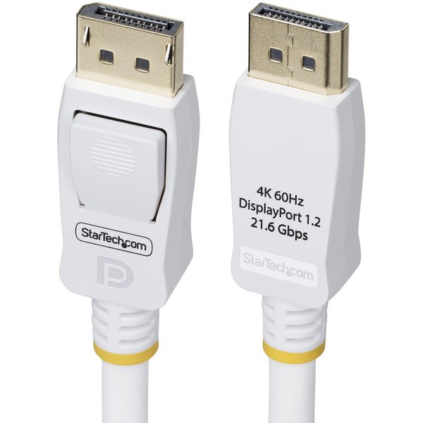 StarTech.com 6ft (1.8m) White VESA Certified DisplayPort 1.2 Cable. 4K