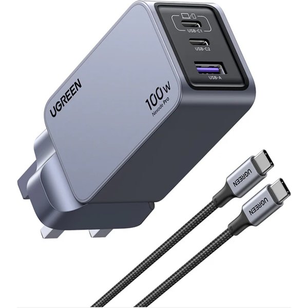 Ugreen Nexode Pro Universal Grey. Silver AC Fast charging Indoor