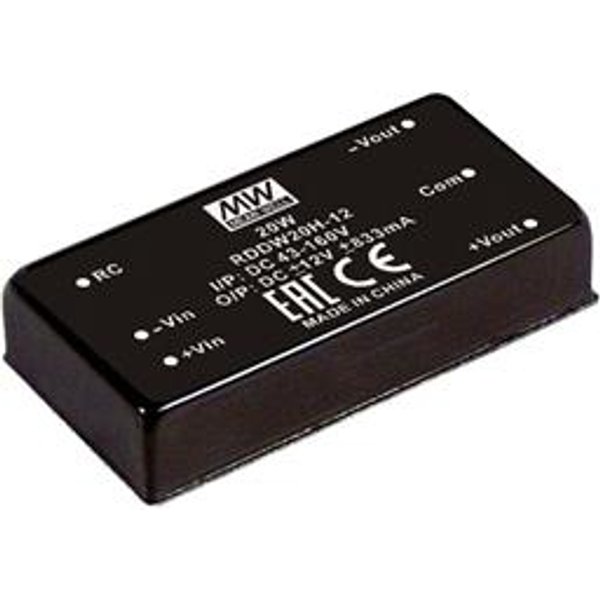 MEAN WELL RDDW20F-05 power adapter/inverter 20 W
