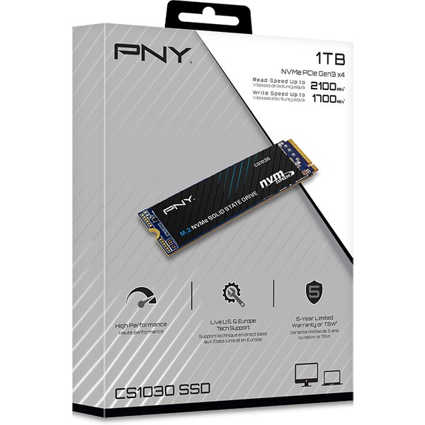 PNY CS1030 1 TB M.2 PCI Express 3.0 NVMe 3D NAND