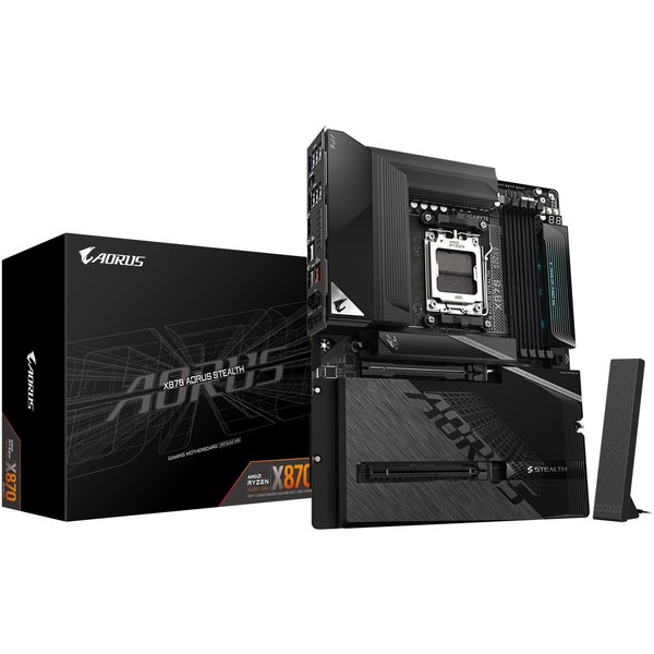 GIGABYTE X870 AORUS STEALTH Motherboard - Supports AMD Ryzen 9000 CPUs