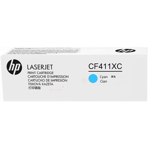HP CF411XC/410X Toner cartridge cyan Contract. 5K pages ISO/IEC 19798