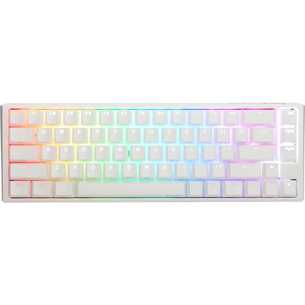Ducky One3 Pure White SF keyboard Gaming USB UK English