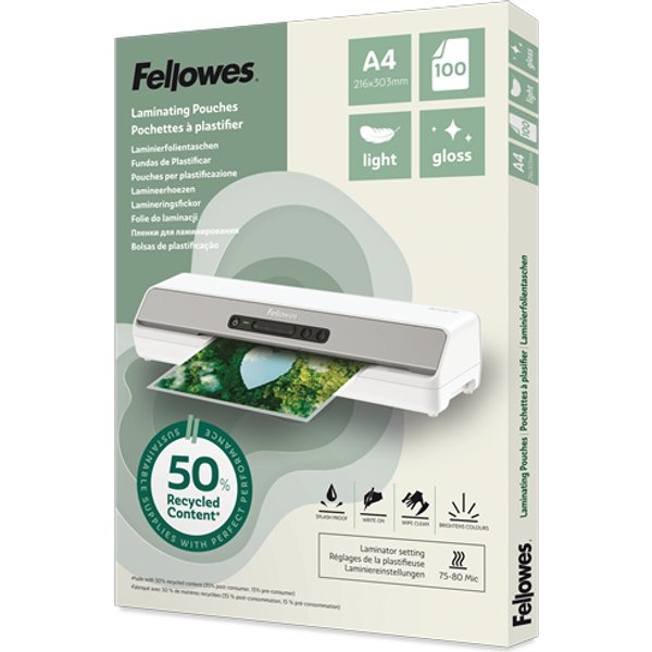 Fellowes 100142987 laminator pouch 100 pc(s)