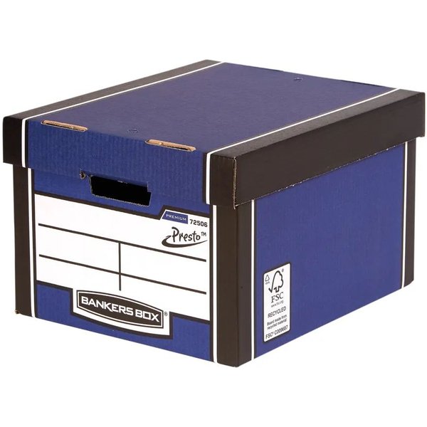 Bankers Box PREMIUM CLASSIC STOR BOX BLUE PK5