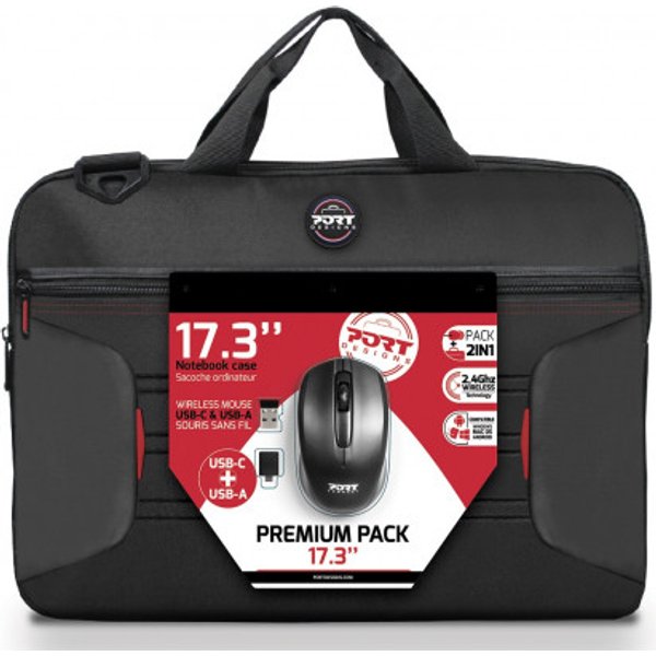 Port Designs Premium 43.9 cm (17.3") Cover Black