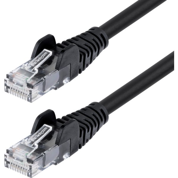 StarTech.com 15m Black Cat6 Ethernet Cable. Snagless. 100W PoE. UTP. 2