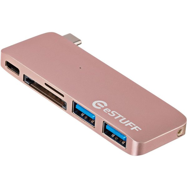 eSTUFF ES84121-ROSE laptop dock/port replicator USB 3.2 Gen 2 (3.1 Gen