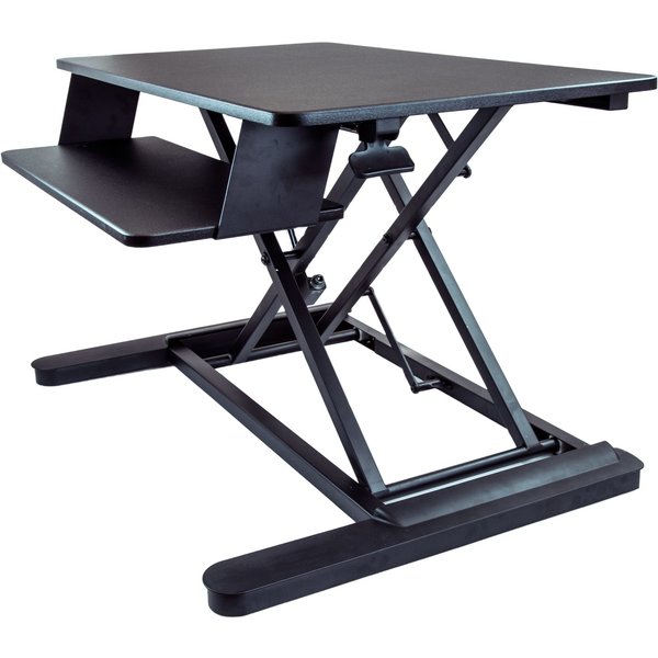StarTech.com Sit Stand Desk Converter with Keyboard Tray - Large 35” x