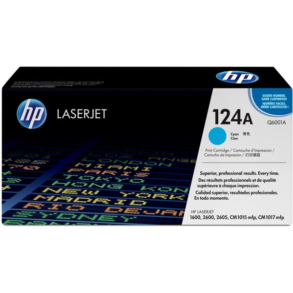 HP Q6001A/124A Toner cartridge cyan. 2K pages/5% for HP Color LaserJet