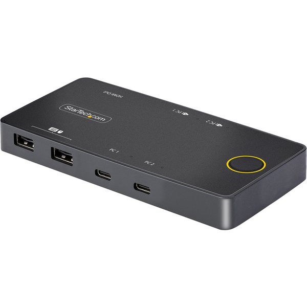 StarTech.com 2-Port USB-C KVM Switch. Single-4K 60Hz HDMI Monitor. Dua
