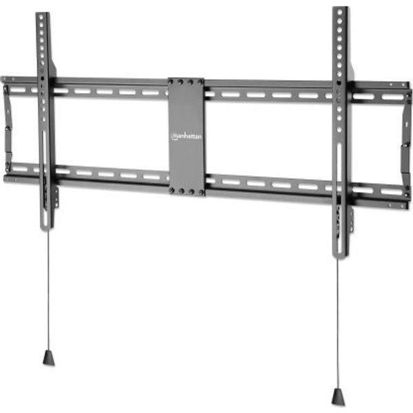 Manhattan Wall Mount for TV & Monitors (Fixed Low Profile), For screens 43" to 100", VESA compatability: all between 200x200mm and 800x400mm - check the dimensions of the four mounting holes on back of screen to ensure it fits, Max 70kg, Black, Bracket