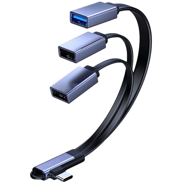 Microconnect MC-USBCANG-USBA3WAY video cable adapter 0.12 m USB Type-C