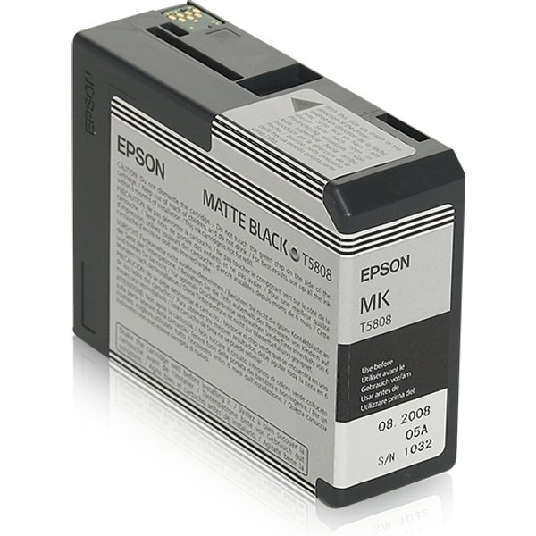 Epson C13T58080N/T5808 Ink cartridge black matt 80ml for Epson Stylus