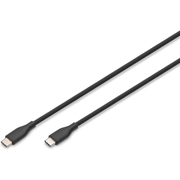 Digitus USB-C silicone connection cable. 0.5m. black