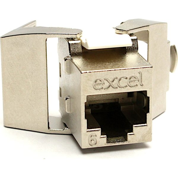 EXCEL CAT.6 FTP TOOLLESS KEYSTONE JACK - BUTTERFLY STYLE