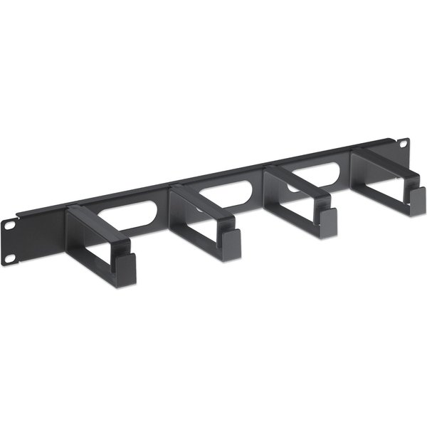 Intellinet 19" Cable Management Panel. 1U. 4 long plastic rings.