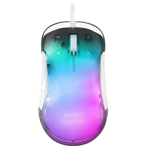 Mars Gaming MMGLOW Chroma-Glow RGB Gaming Mouse Mirror Finish Ultra-Li