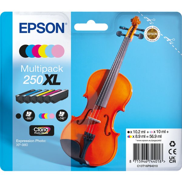 Epson C13T16P84010/250XL Ink cartridge multi pack Bk.C.M.Y.LC.LM high-
