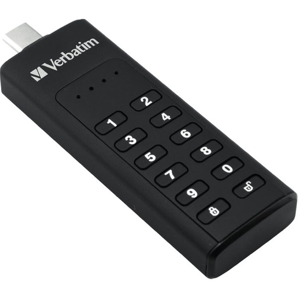 Verbatim Keypad Secure - USB-C Drive with Password Protection and AES-