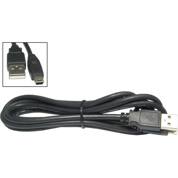 Cables Direct CDL-062 USB cable USB 2.0 1.8 m USB A Mini-USB B Black