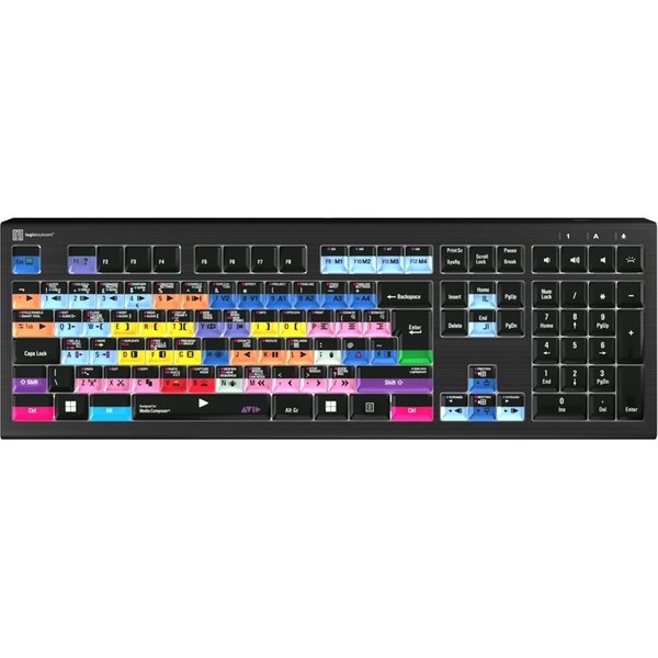 Logickeyboard Avid Media Composer Astra 2 Pro UK PC keyboard TV USB UK