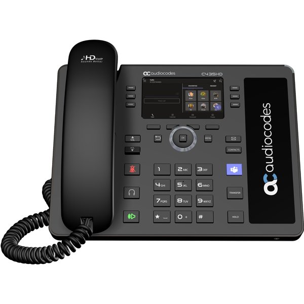 AudioCodes Teams C435HD-R IP-Phone PoE GbE black