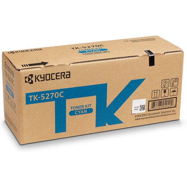 Kyocera 1T02TVCNL0/TK-5270C Toner-kit cyan. 6K pages ISO/IEC 19752 for