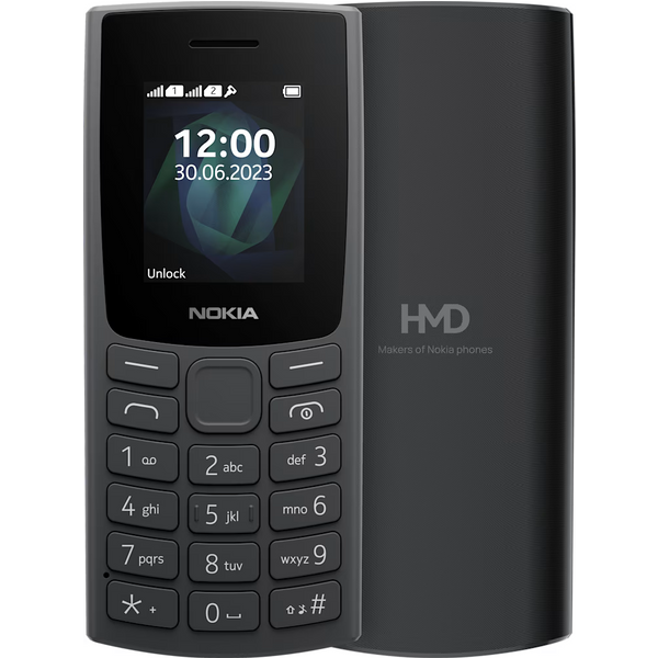 Nokia 105 2023 Black 1.8" 4MB 2G Unlocked & SIM Free Mobile P